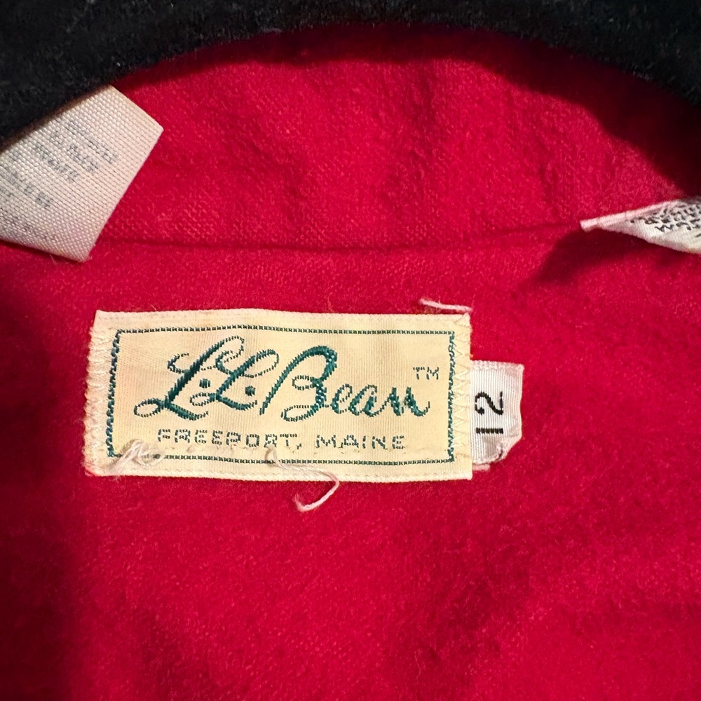 1960s-1970 LL Bean Red Chamois Shirt